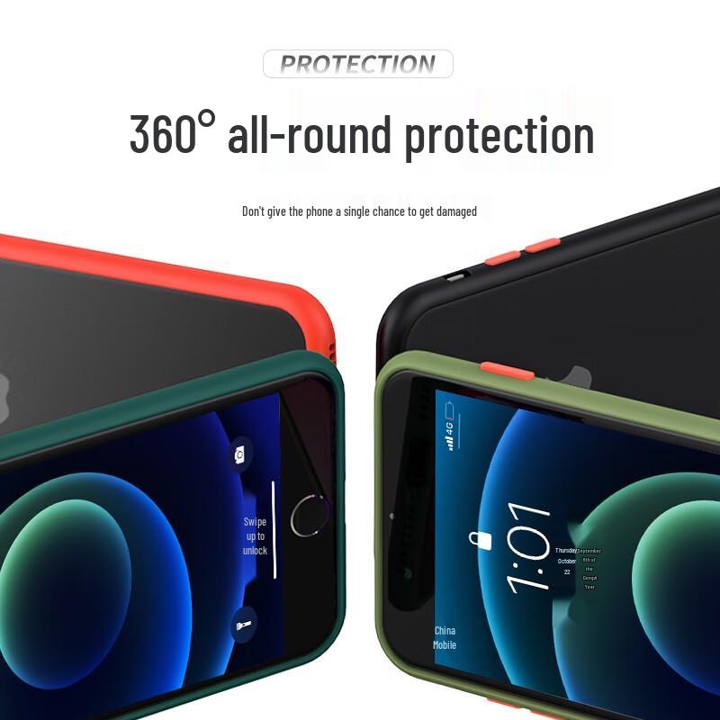 Элегантный матовый черный силиконовый чехол для iPhone