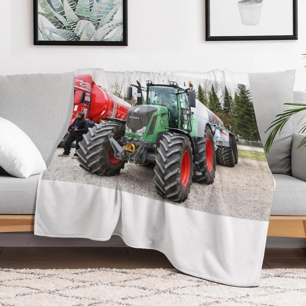 Fendt 828 Vario Throw Blanket Multi Purpose Soft Warm Blanket for Home Travel