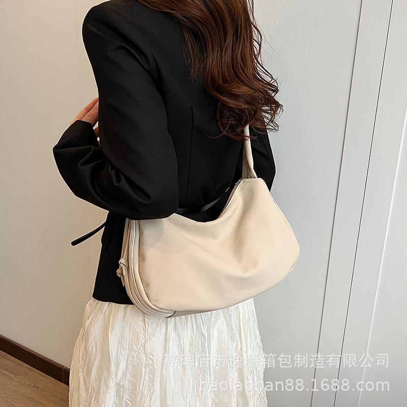 Premium Bag Women's 2024 New Korean Version of Fashion Shoulder Armpit Bag Casual Versatile Dumpling Bag Messenger Bag