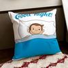 Anime CCurious GGeorge Cushion Cover Reversible Soft Durable Pillow Cover Home  Car MultiScene Use for Daily Comfort