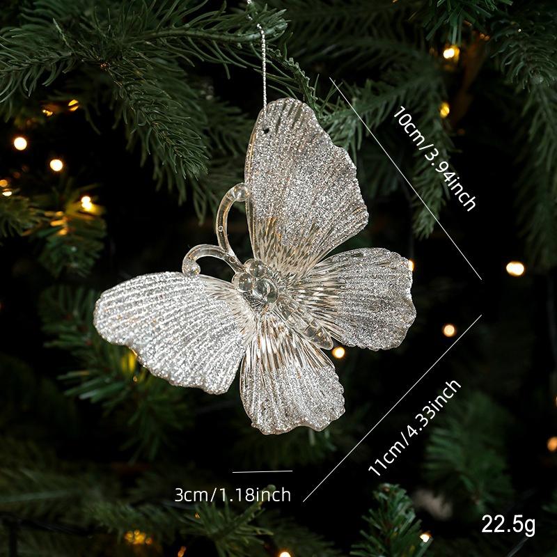 Christmas Tree Ornaments Glitter Ball Reindeer Snowflake Pendants Xmas Tree Decorations  New Year Party Decor Navidad