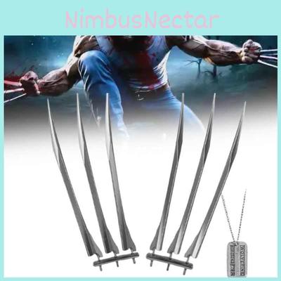 Комплект когтей Росомахи для косплея на Хэллоуин с пластиковым оружием и аксессуарами для костюмированных вечеринок