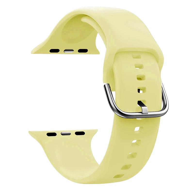 Ремешок Для Apple Watch Ремешок 44мм 45мм 49мм 42мм 41мм 40мм Аксессуары Силиконовый Браслет Correa iWatch Серия 8 9 Ultra SE 6 7 5 4