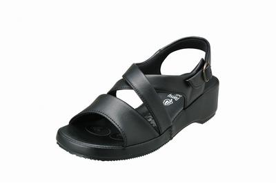 Босоножки Pansy на танкетке BB5302 Размеры 2E 4,5 см Офис/Медсестра Черный, 24,5 см-25,0 см,