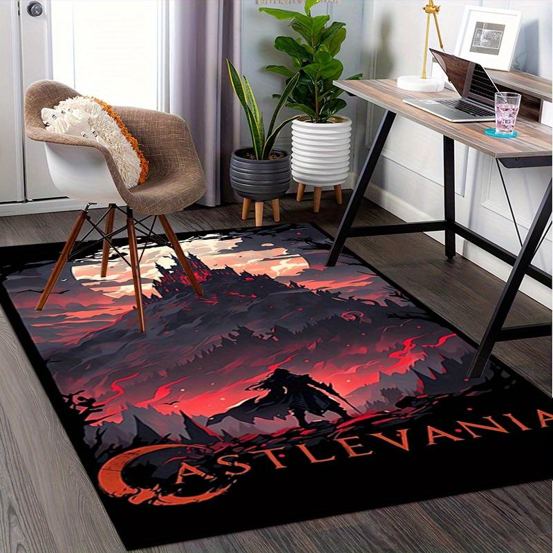 1pc Arknights Office Carpet Soft Polyester Entrance Carpet Washable Non slip Machine Washable Indoor