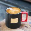 Starbucks-Inspired Vertical Stripe Coffee Mugs - American Style