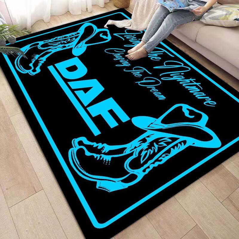 Ковер и коврик для грузовика Daf, логотип классического автомобиля, ковер, напольный коврик, декор для гостиной, спальни, мягкий ковер, коврик для детской комнаты, моющиеся ковры