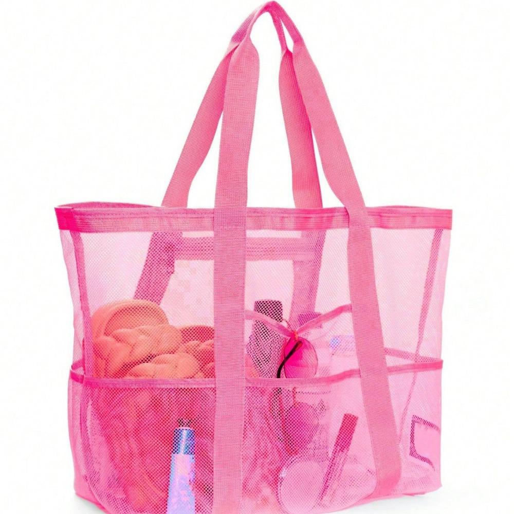 Пляжная сумка большой вместимости, сетка для игрушек, сумка для плавания, многофункциональная дорожная наплечная пляжная сумка, сумка для хранения купальника
