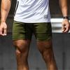Мужские шорты для фитнеса, штанги для тяжелой атлетики, приседания, разноцветные брюки на молнии с карманами для тренировок, бодибилдинга