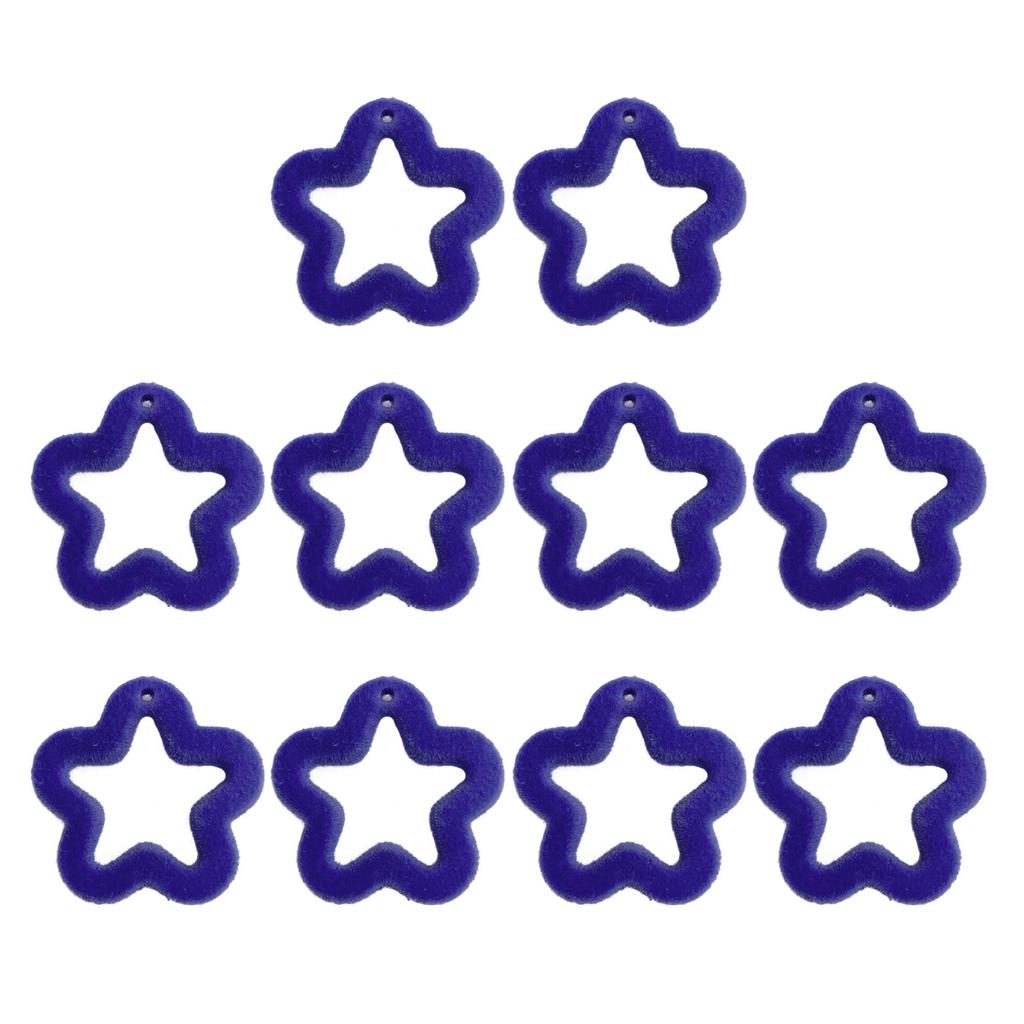 Набор акриловых бусин 10 шт. Свободные полые пятиконечные бусины-звезды Бусины для изготовления браслетов дружбы Ювелирная фурнитура