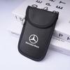 OFK3   Leather Car Key Case Signal Blocker Bag Shielding Pocket For Mercedes Benz W212 W213 W205 W177 W247 W176 CLS