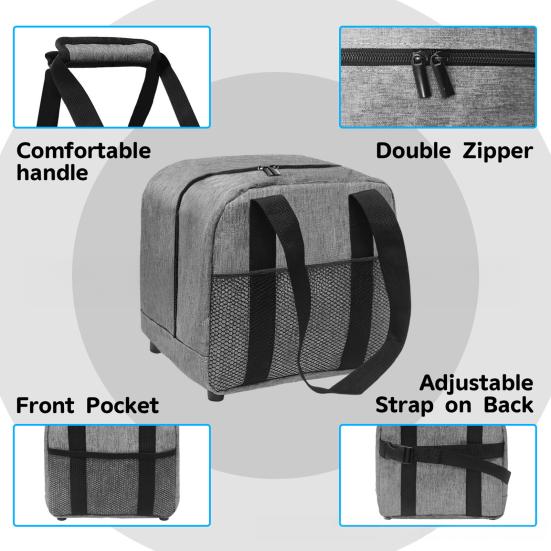 Bowling Ball Bag Portable Single Ball Tote Bag with Padded Ball Holder And Mesh Pocket Small Bowling Ball Case for Men Gifts