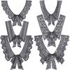 Bow Lace Shoulder Collar Water-Soluble Embroidery Collar Milk Silk Embroidery Pair Collar Circumference Collar Lace Accessories False Collar