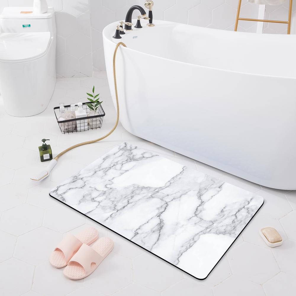 Absorbent Non-slip Mat Door Mat Bathroom Toilet Floor Shower Room Bathtub Rug Modern Kitchen Rug