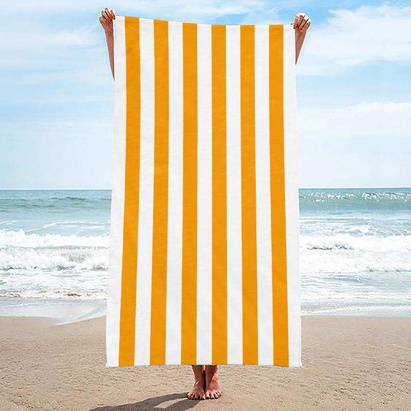Beach Towel, Bath Towel, Microfiber Towel, Rectangular Beach Mat, Digital Printing Bath Towel, Shawl To Map