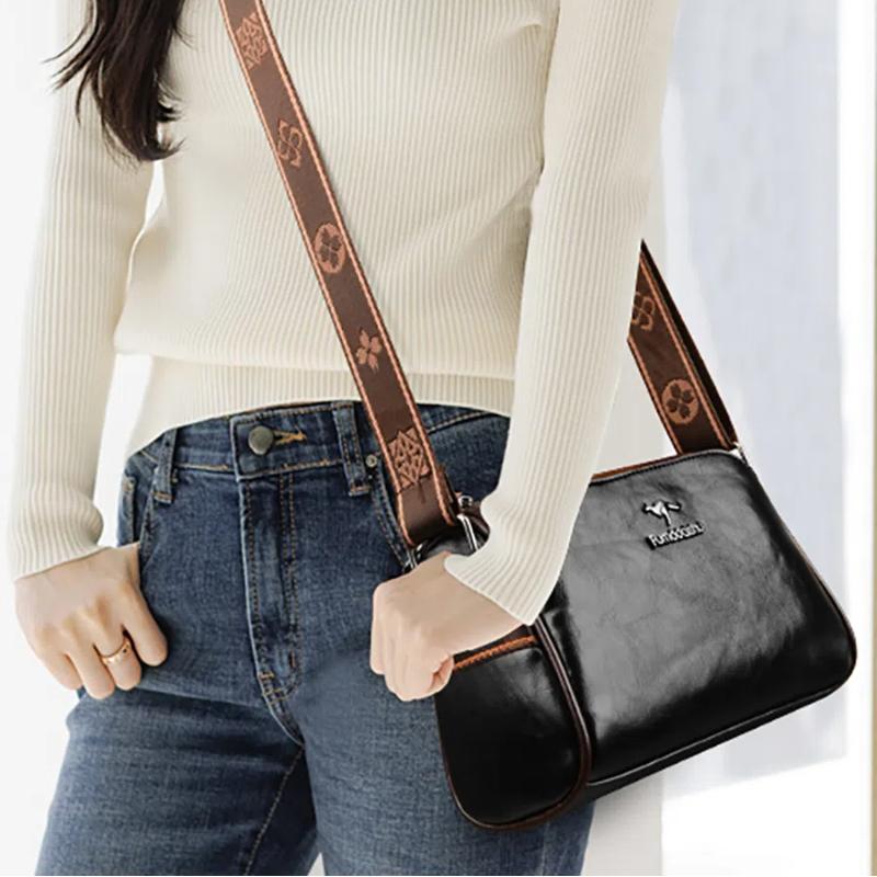 New Genuine High Quality Soft PU Leather Luxury Purses Crossbody Bag Designer Brand Ladies Shoulder Crossbody Bags 2024