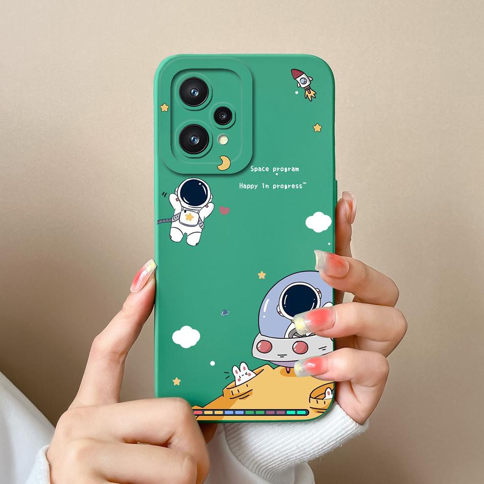 Мини Чехол-Панда Для Realme 9 Pro Plus Конфетный Расписной Мягкий Чехол Для Oppo Realme9 Защита Камеры Жидкий Силикон Чехол Для Телефона Capa