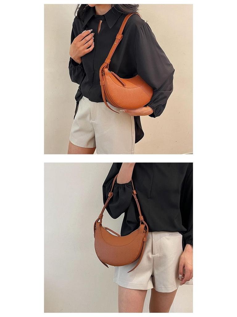 Женская французская нишевая сумка-седло полумесяц - полумесяц под мышкой и кроссбоди, идеально подходит для работы и поездок