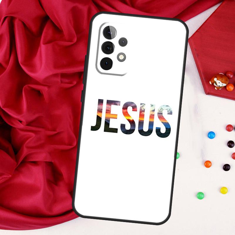 Библейские цитаты Иисус Бог Для Samsung Galaxy A56 A36 A26 A16 A05 A06 A22 A32 A52 A54 A34 A14 A55 A15 A53 A33 A35 Чехол