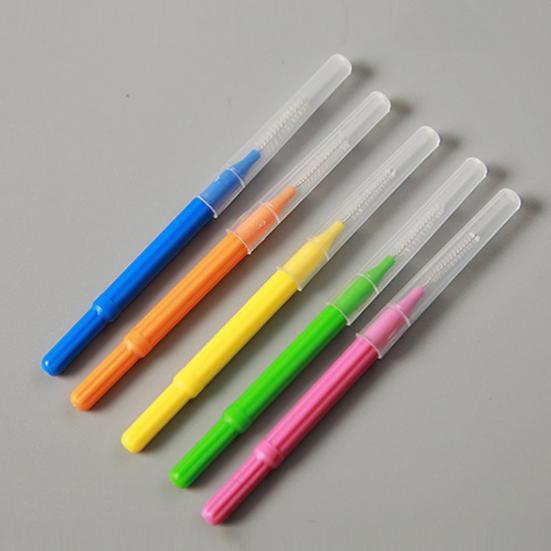 Yousheng 40Pcs/Box Interproximal Brush Safe Ergonomic Stainless Steel Wire Health Care Interdental Brush for Home