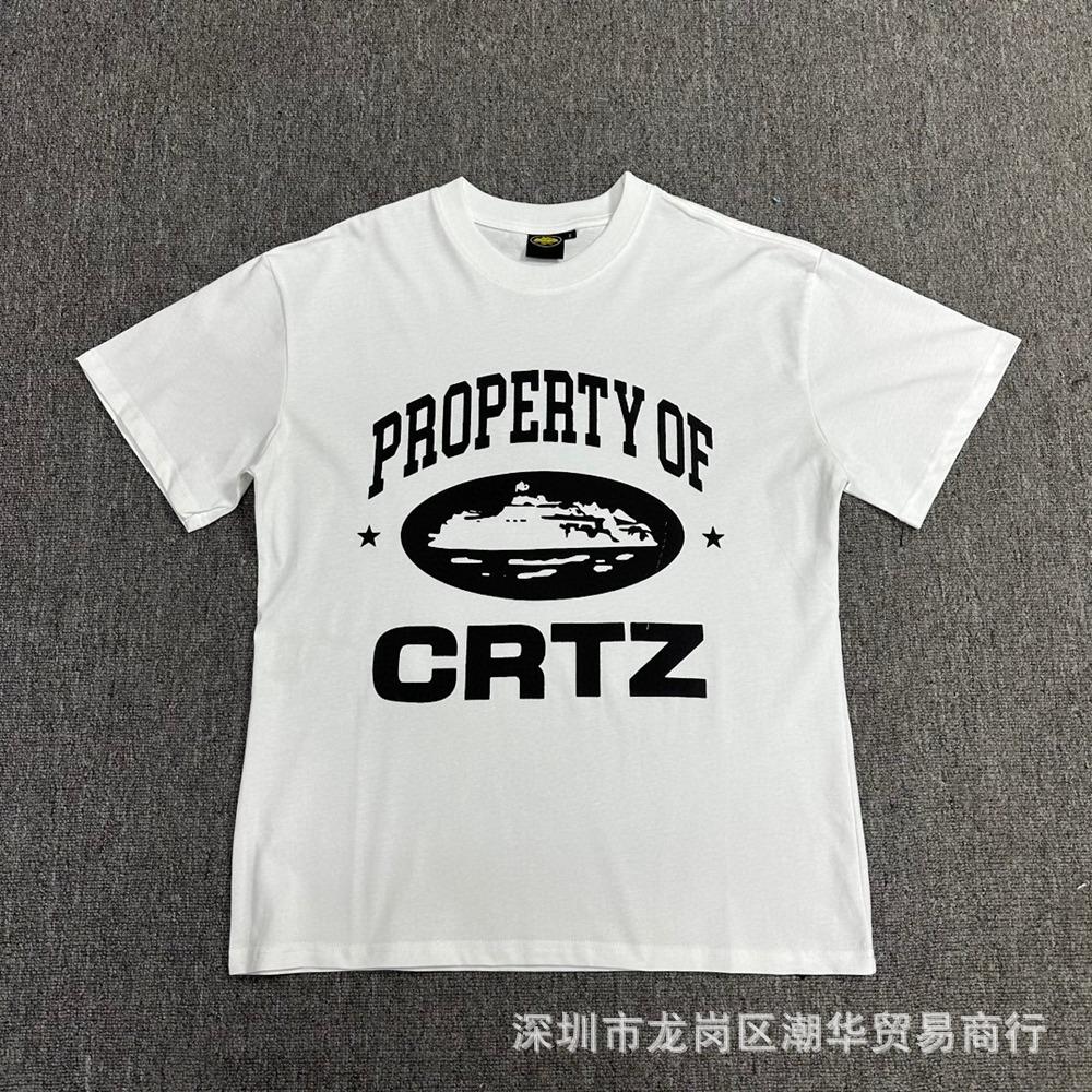 Cross-border Corteiz tide brand Alcatraz summer retro printing men's and women's trend loose casual short-sleeved T-shirt