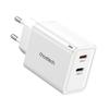 Choetech Pd6013 2X Usb-C Pd 65W Gan Wall Charger - White