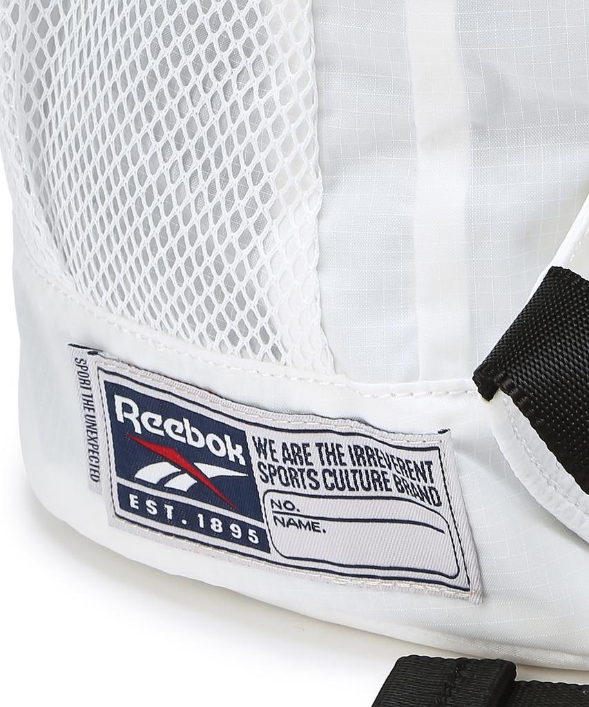 Reebok Рюкзак-мешок с сетчатым карманом - Белый