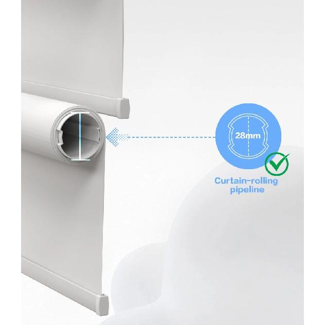 Zemismart Matter Over WiFi Plug-In Smart Roller Shade Blinds Motor for 17 25 28mm Tube Homekit Google Home Smartthings Control