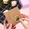500pcs 1inch Kraft paper Thank You Stickers Seal Labels Small Business Supplies Handmade With Love Stickers Cute Stationery