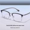 New Men's Full-Rim Alloy Glasses with Elastic Temples - Model Y9826P