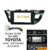 10,1-дюймовая автомобильная панель для TOYOTA US Corolla Levin 2013-2018 стереопанель Canbus Box Cable Dash Installation Double Din Radio Frame