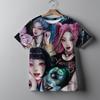 Детская одежда KPop Охотники на демонов Подарки для фанатов Детская футболка Модные повседневные топы 2025 Горячий фильм Мягкая футболка для девочек