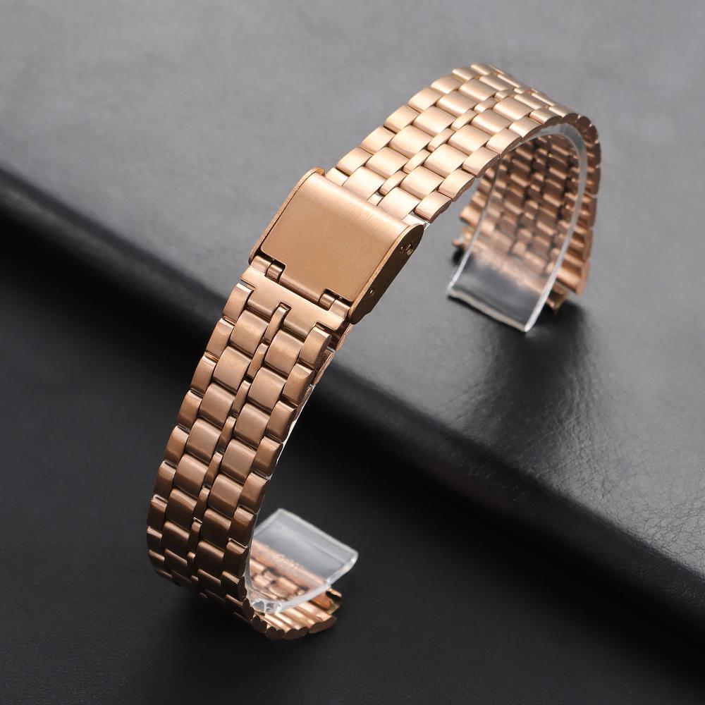 Ремешок из нержавеющей стали 18 мм для Casio для F91W F84/105/108 A158/168 AE1200/1300 B650 AQ230 Ремешок для часов Ультратонкие металлические браслеты