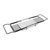 Metal Marble Bathtub Rack Anti Slip Space Saving Multi Functional Expandable Bathtub Tray House