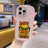 Phone case: 2D flat case suitable for iPhone 18, 17, 16, 15, 14, 13 Pro cases, couple styles, Angry Duck, Christmas and Halloween gifts