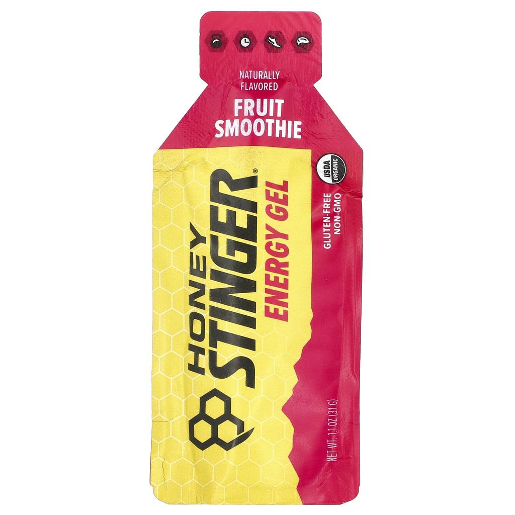 Energy Gel, Fruit Smoothie, 24 Pack, 31G (1.1Oz) Each