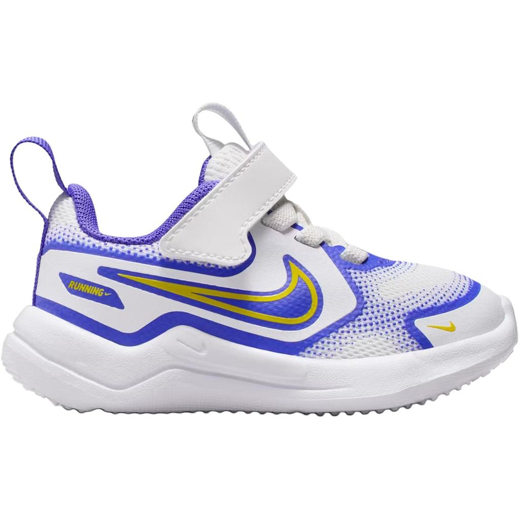 Nike Cosmic Runner Abrasion Resistant Low top Toddler Shoes White Purple Infant And Toddler HM4401-101