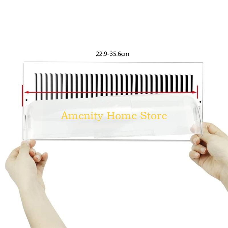 F26C Air Vent Deflectors Adjustable Heat & Vent Cover Heavy Duty Unbreakable Plastic with Magnet Secure Design 2pcs