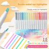 15 цветов двухсторонний хайлайтер набор флуоресцентных маркеров художественные ручки для рисования пастельные канцелярские товары двойные наконечники для выделения раскрашивания