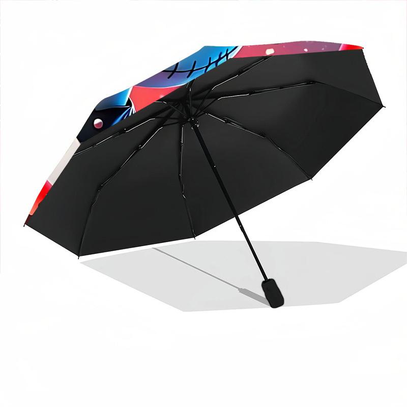 1pc Christmas, Nightmare Automatic Folding Umbrella - 8-Rib Automatic Open/Close, Portable Collapsible Compact Umbrella yy251218077