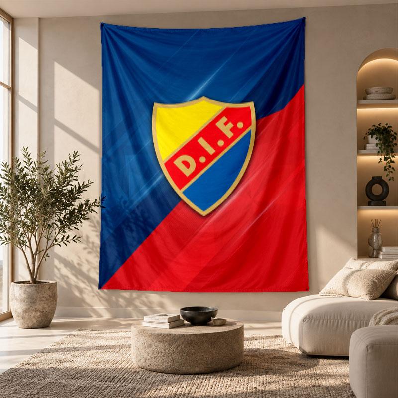 Decorative Tapestry,Djurgårdens IF Printed Wall Art, Lightweight Wall Hanging For Bedroom Background