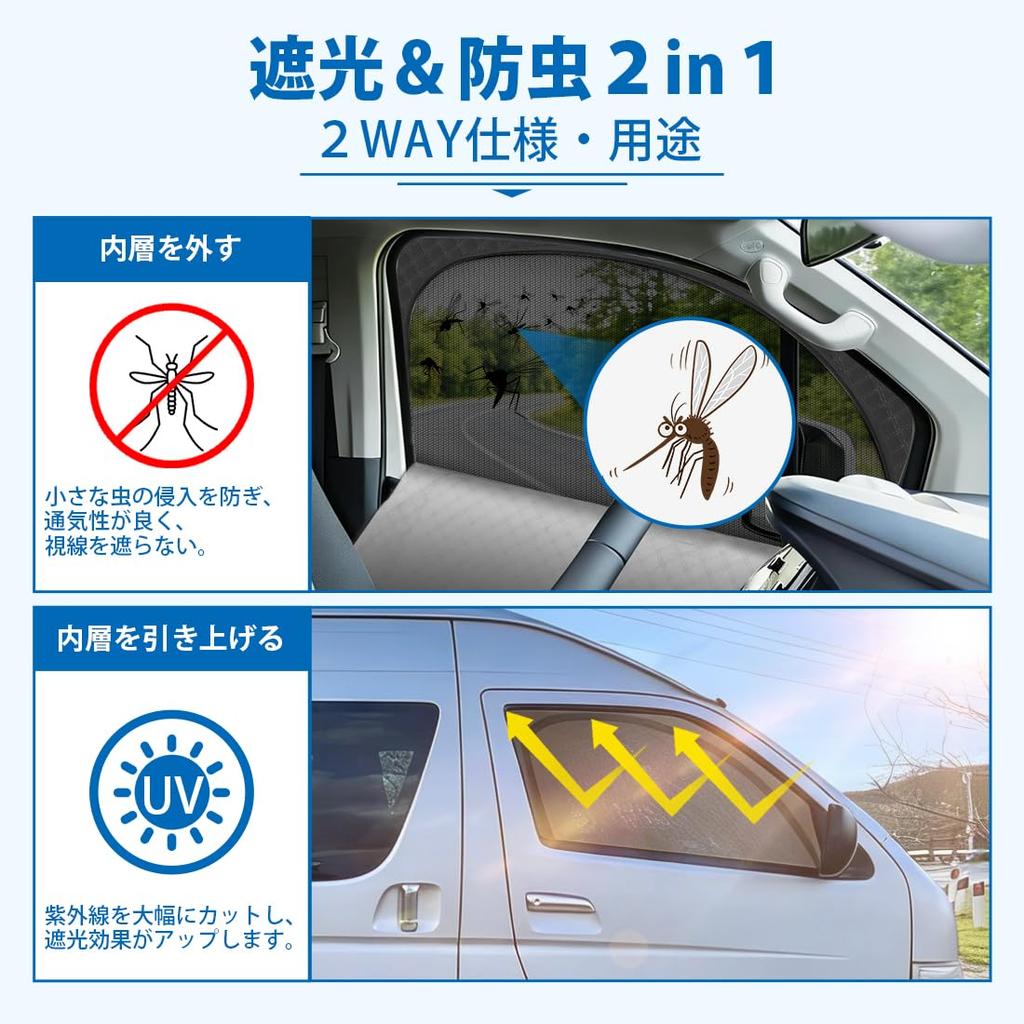 """Внутренние продажи""" SUNVIC Hiace 200 Серия Новый Модель Автомобиля Солнцезащитная Сетчатая Шторка 2-в-1 Интегрированная Hiace Стандартная Москитная Сетка Шторка Jimny Sierra Автомобильный Кемпинг"""