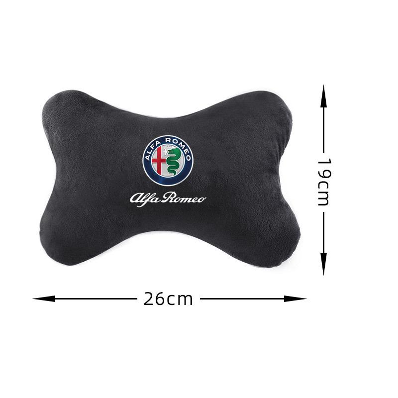 Car Neck Pillows Filled Fiber Car Pillow For Alfa Romeo STELVIO Giulia 159 Giulietta 147 Mito 156 MTO Sportiva Car Accessories QLNRS1
