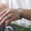 New Hand-Woven Silver Men's Bracelet Fashion Trend Personality Chinese Style Retro Creative Thai Silver Jewelry Accessories