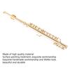 11CM Mini Gold Flute Model Musical Instrument Model Musical Gifts Home Decor Ornaments