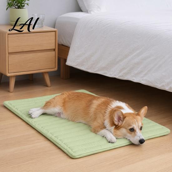 Outdoor Dog Cooling Mat Mat Foldable Portable Pet Pad Crate Soft Resting Pad Multi-Layer for Dogs Cats Indoor Travel Use Lightweight