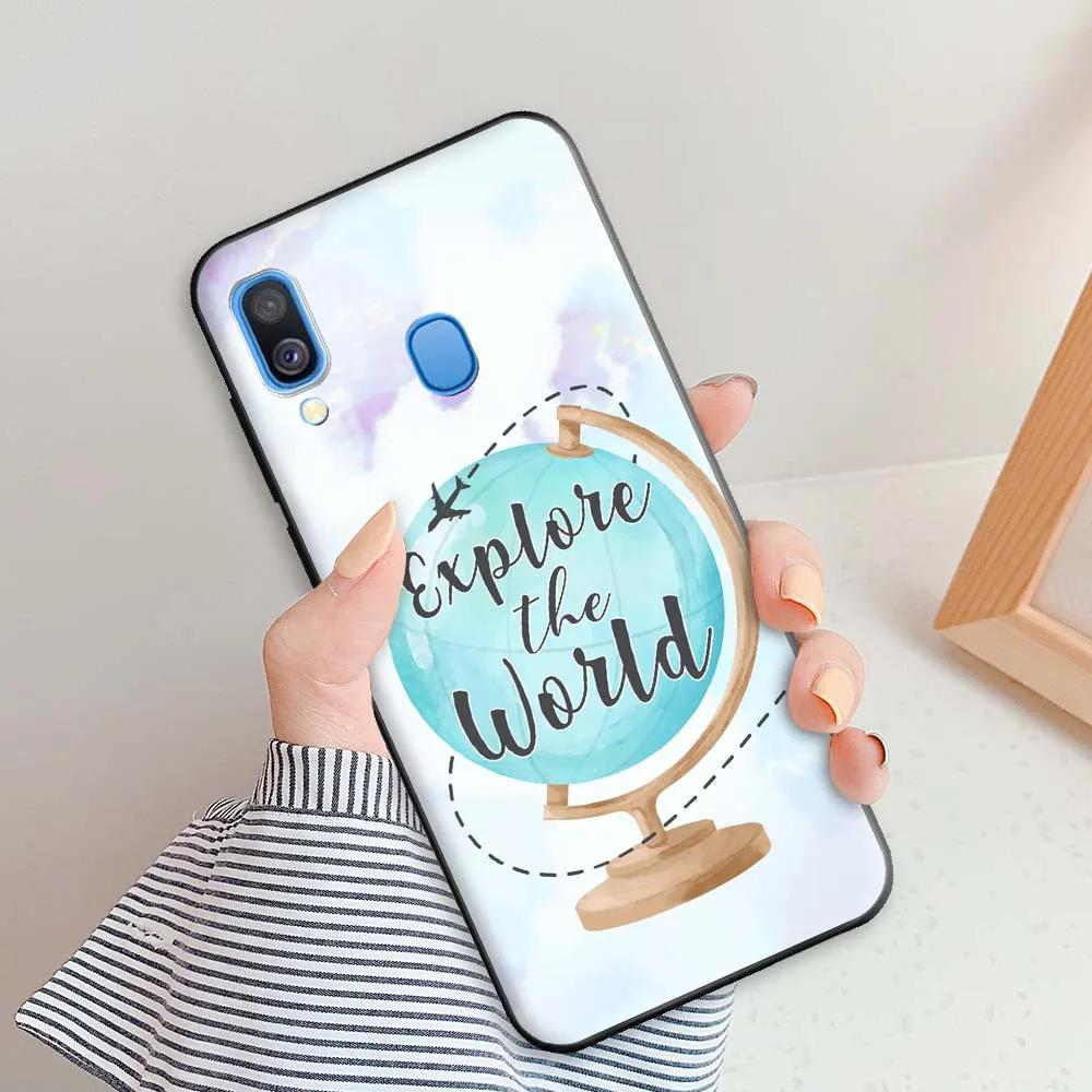 Чехол для Samsung A40 Геометрический Крутой Чехол для Samsung Galaxy A40 Мягкий ТПУ Силиконовый Чехол для Телефона для Samsung A40 a40 A 40 5,9 дюйма