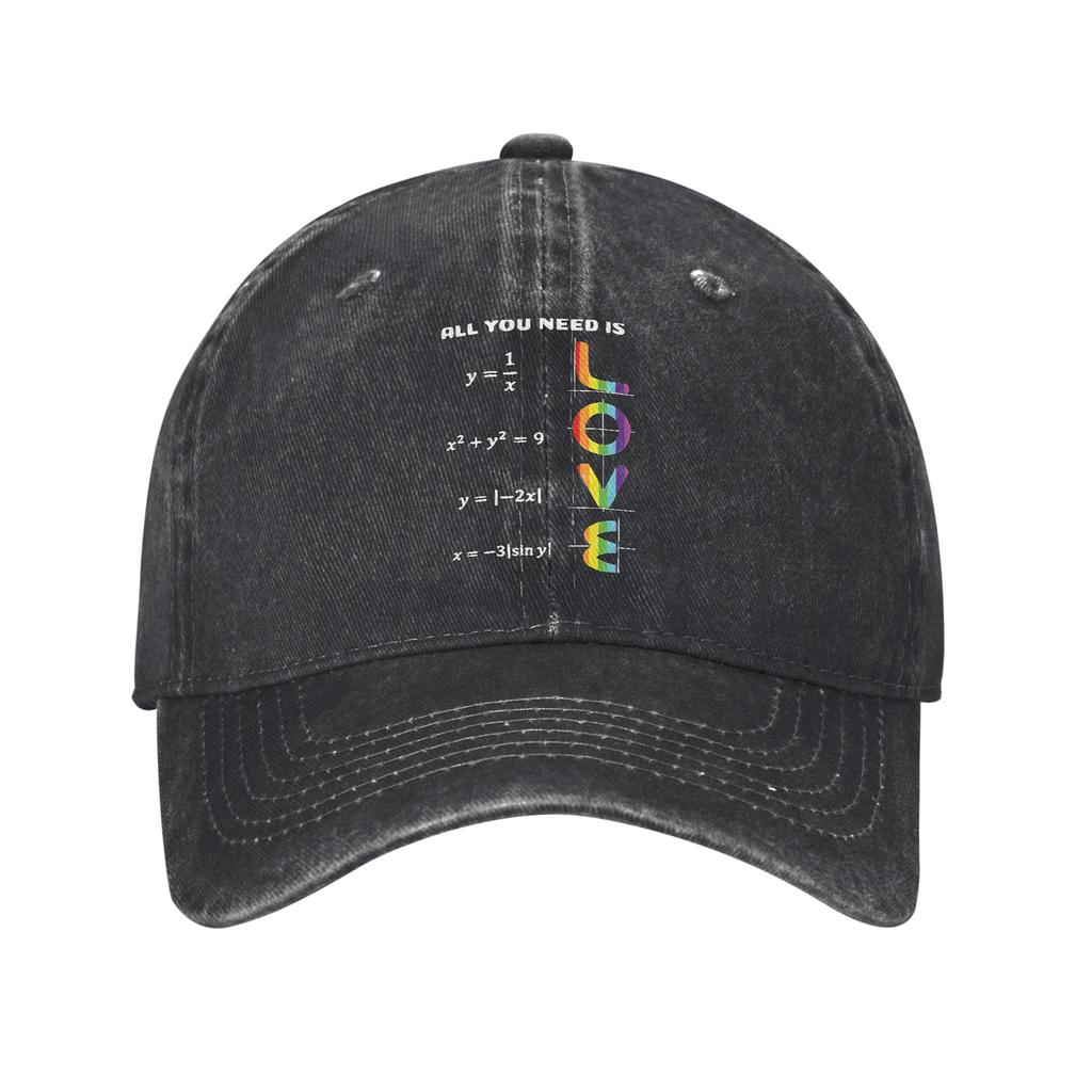 Equality LGBT Pride Awareness for Gay Baseball Cap Unisex Women Distressed Denim Washed Snapback Hat Outdoor Adjustable Caps Hat