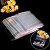 100pcs Transparent Self Sealing Small Plastic Bags Jewelry Gift Packing Bag Self-adhesive Cellophane Packaging Pouch Storage Bag