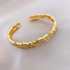 Gold New Chinese Style Bangle Handicraft Hanfu Jewelry Hawaiian Opening Bracelet Gifts